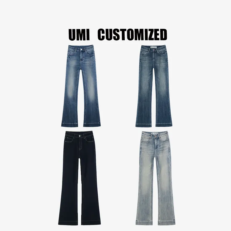 【UMI.】2025【蓝色妖姬】秋冬四面弹显瘦显高微喇水洗牛仔裤#UM8063