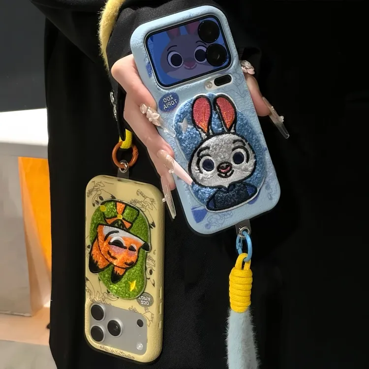 尼克朱迪适用苹果17/16Promax手机壳华为/OPPO小米VIVO秋冬情侣壳