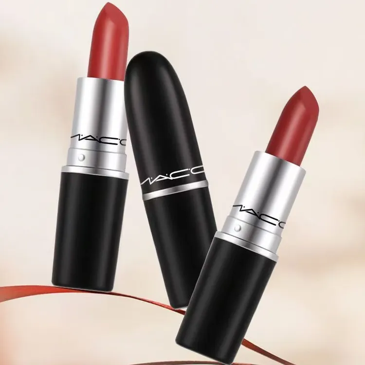 子弹头口红保湿持久不掉色黑管显白唇釉滋润不沾杯日常生活化妆品