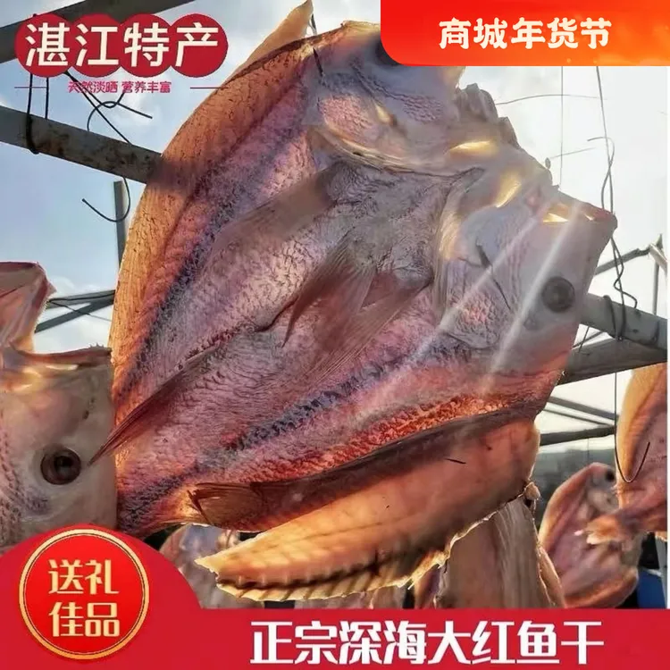 红鱼干湛江大鱼干正宗大红鱼干咸鱼干腊鱼咸鱼干特产红鱼块干货