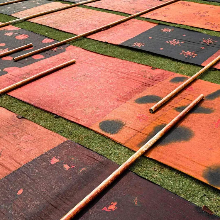 【高端香云纱】正品古法真丝皮子花萝角萝清货