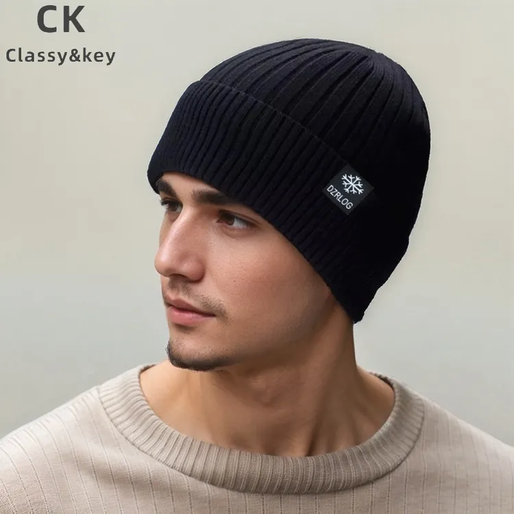 Classy key新加坡设计师联名款帽子男女秋冬季时尚百搭包头针织帽