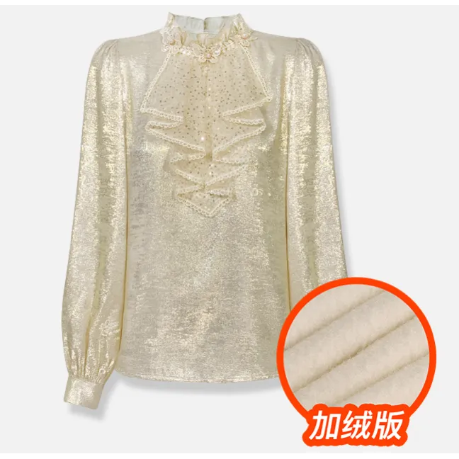 【孤品！现货清！】衬衫上衣加绒OHSHH11038