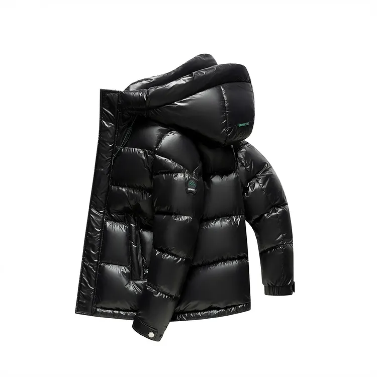 SALBUROS萨尔布勒斯羽绒服男士冬季加厚可脱卸帽保暖亮面免洗外套