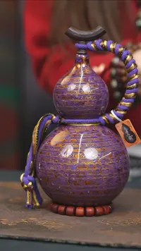 【闪购商品】WF190漆艺酒葫芦不包手串及旋转底座