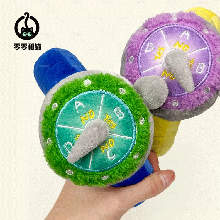 零零和猫【正版原创】选择困难症旋转毛绒手表公仔潮玩挂件创意玩偶
