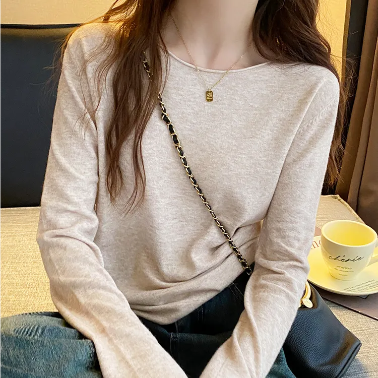 打底衫2025新款秋季内搭针织衫韩系早秋穿搭毛衣长袖女士气质上衣