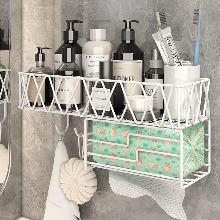 洗漱台置物架卫生间洗手台浴室置物架免打孔洗手台收纳神器寝室