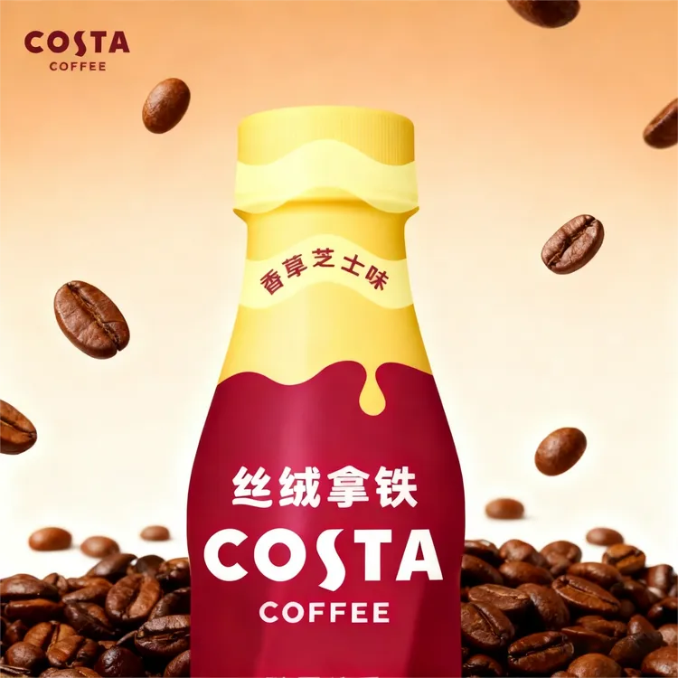 可口可乐COSTA咖世家丝绒拿铁即饮咖啡270ml 香草芝士咖啡