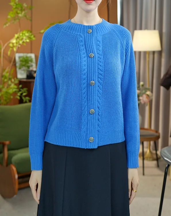 【秋季上新】秋冬显瘦减龄气质时尚百搭高品质纯色针织羊毛衫