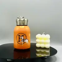 爱马橙色316不锈钢保温杯便携口袋杯水杯