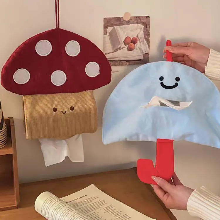 莉莉安卡通纸巾袋2025新款高颜值大容量客厅宿舍免打孔便携抽纸盒