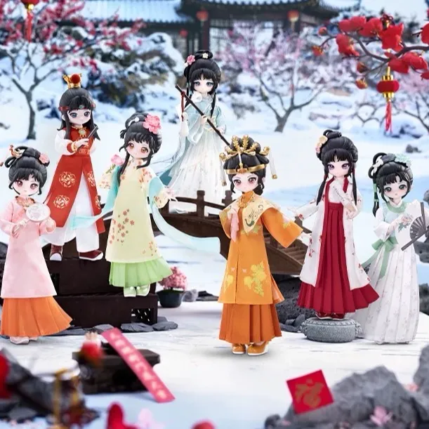 【默认代拆】红楼梦8分可动人偶BJD盲盒手办摆件