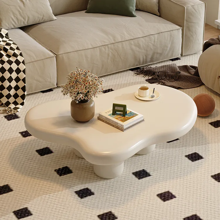 家用客厅茶几小茶桌茶台可移动出租房民宿公寓小户型桌子简约白色