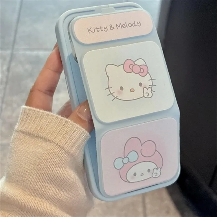 kitty猫折叠磁吸支架适用苹果17/16壳卡通美乐蒂小米17华为Pura70