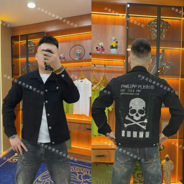 5069 秋款骷髅牛仔外套 潮男休闲秋季潮服男士潮流百搭INS