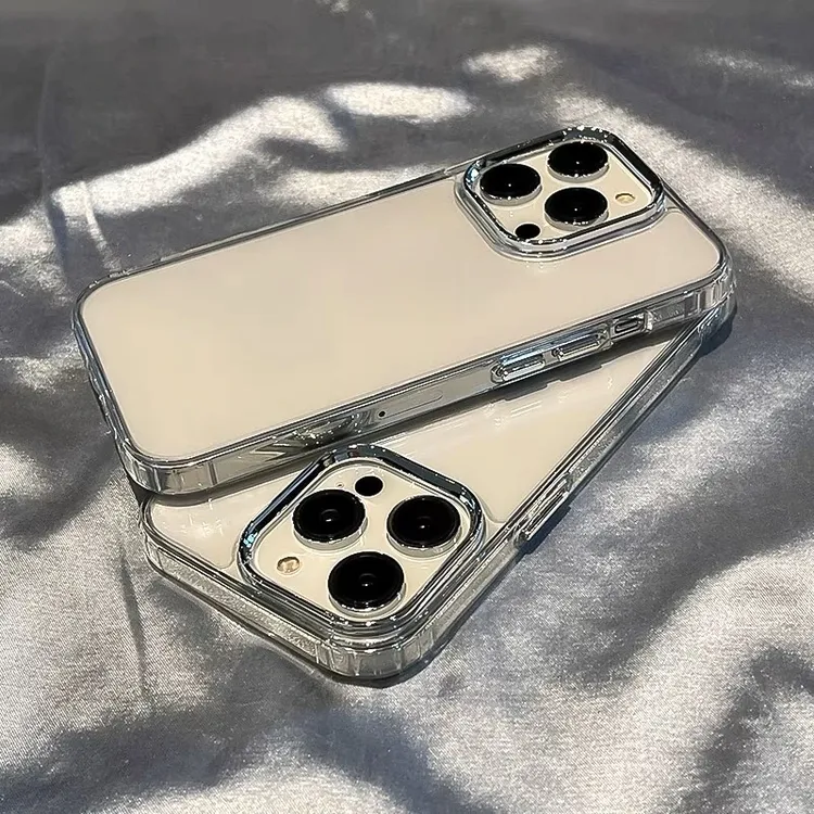 雅天立透明电镀金属框适用苹果1615手机壳iPhone华为vivo小米oppo