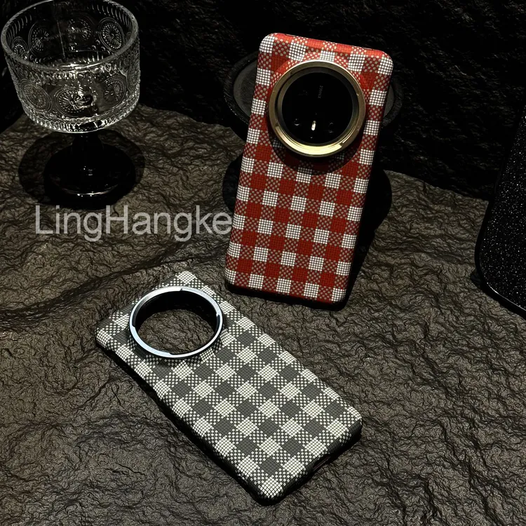 碳纤维纹理格纹磨砂时尚磁吸适用华为mate70手机壳70pro/60pro/60