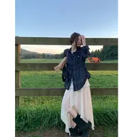 简约秋款通勤韩版2025秋季格子长袖设计感衬衫百搭小众宽松时尚