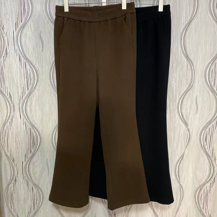 （N新）胖人坊大码女装醋酸微喇裤01454 衣长102