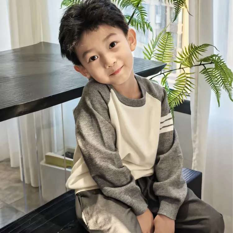 儿童长袖针织打底衫秋冬季男女童打底衫休闲百搭宝宝洋气秋季毛衣