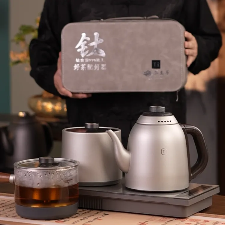 纯钛全自动上水烧水壶茶台嵌入式炉煮茶器一体泡茶专用电水壶
