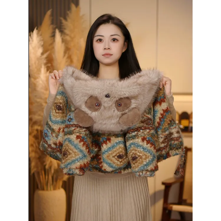 【彩虹小熊】2025冬季新款男女童洋气时尚可爱加绒加厚上衣外套WT74