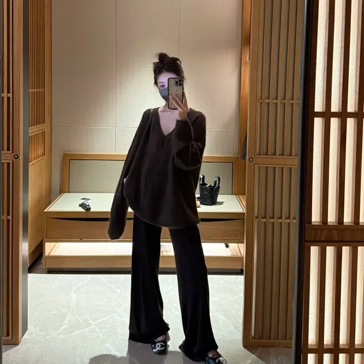 2025秋季新款时尚套装气质显瘦洋气休闲百搭性感辣妹外出上衣长裤