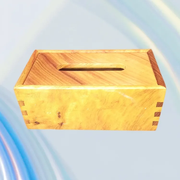 老料香樟木榫卯结构（纸巾盒）