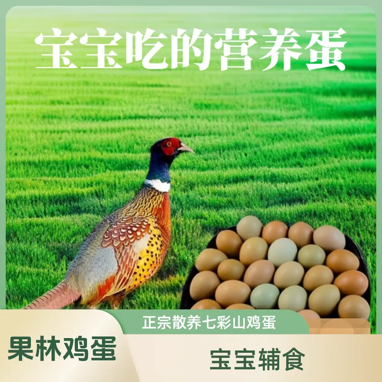 七彩山鸡蛋 野鸡蛋 宝宝辅食 老人营养蛋 农家散养 散养土鸡蛋