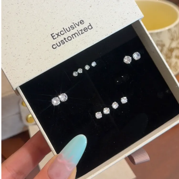 合金耳饰 养耳洞小耳钉螺丝拧扣螺旋耳骨钉设计耳钉闪钻爆闪百搭