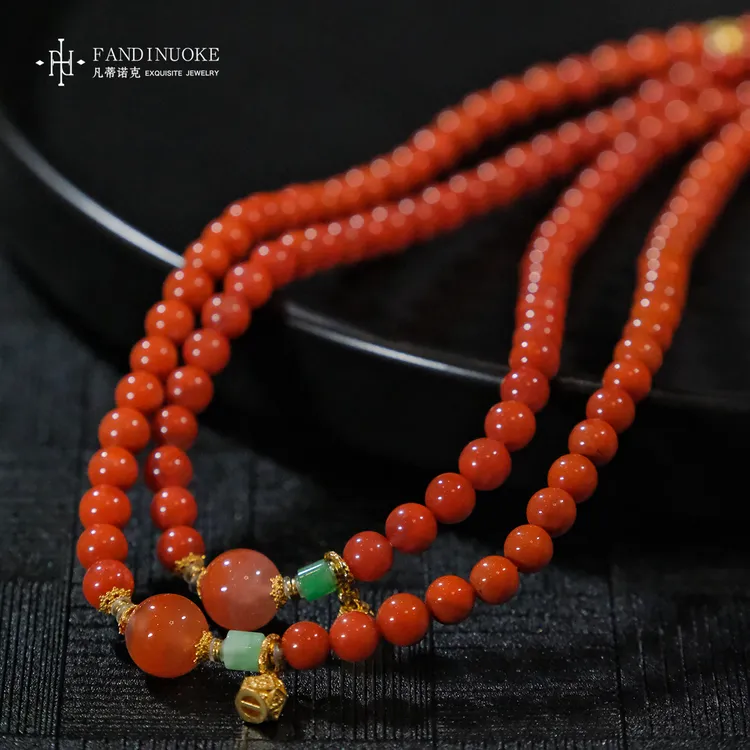 【加加专属】30 MJ19618-南红玛瑙多圈手串-多样性发一件-5mm+