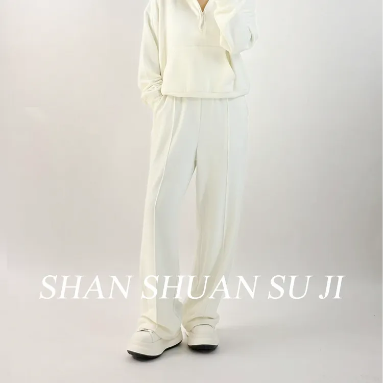 【断码不加单】【雪落黑松】秋冬宽松松紧腰休闲直筒裤T2513