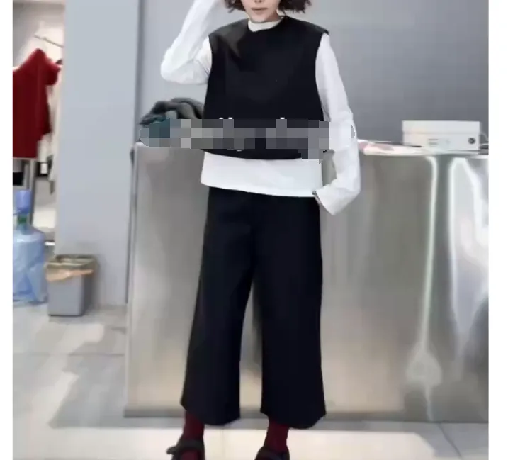 2024冬季新款时尚女装网红高级感休闲爆款马甲裤子女ZX5