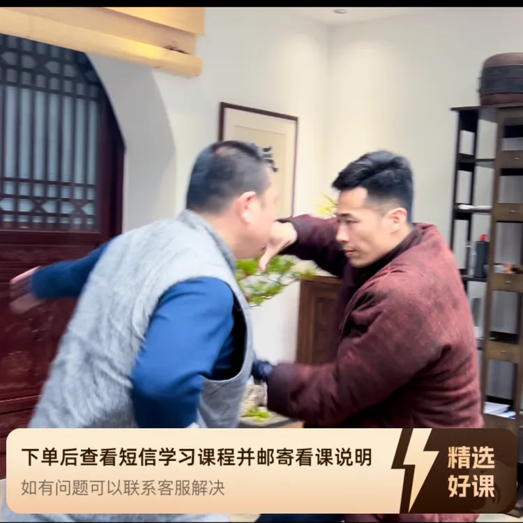 八极六肘头对练教学（留意短信解锁课程）