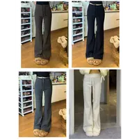 米娜家【超模裤】泡菜订制显瘦超模微喇休闲裤