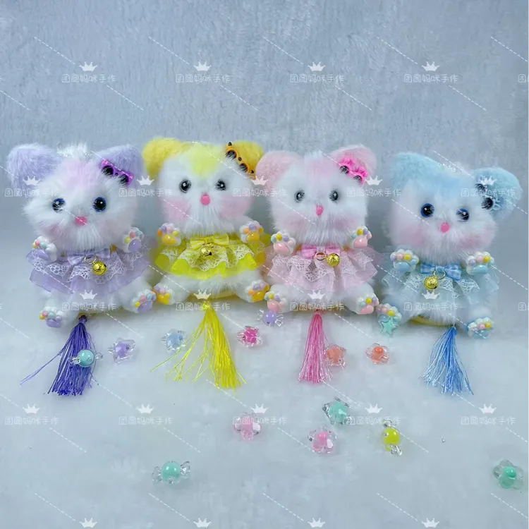 萌萌猫 萌萌兔 新款 灯笼花灯  手工diy制作材料包