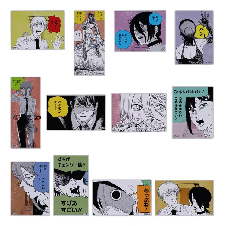 谷店拆谷 【电锯人】原画亚克力吧唧/贴纸/tv方形透卡【盲盒代拆】