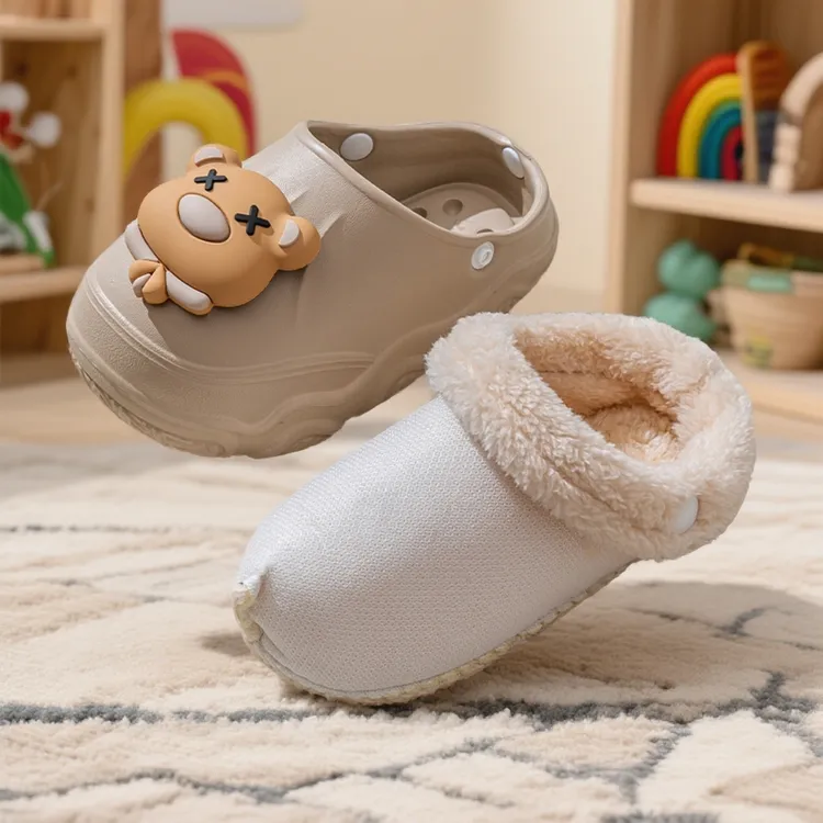 【达人专属】男童防水棉拖鞋女童EVA可拆卸亲子中大童棉拖鞋儿童