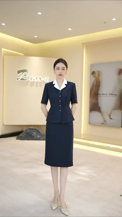 钟老板 高级感西装套装裙女2025夏季新款气质女神范通勤商务正装