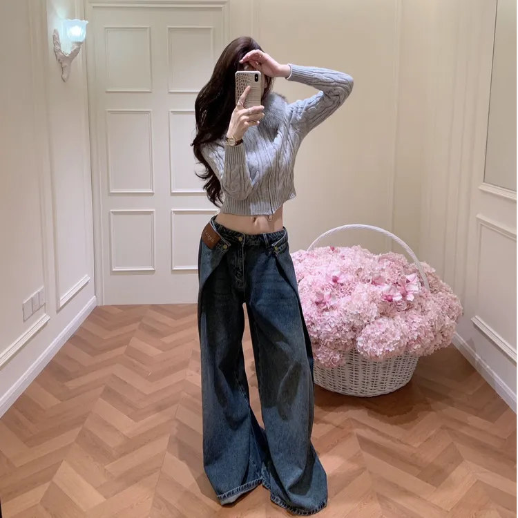 温柔连帽开衫拉链毛衣女2025秋季新款气质优雅修身显瘦短款针织衫