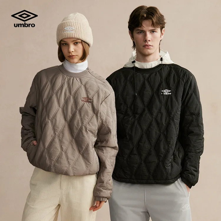 Umbro/茵宝套头棉服秋冬保暖圆领情侣口袋薄款棉衣U2124450909F