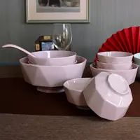 粉色6英寸米饭碗