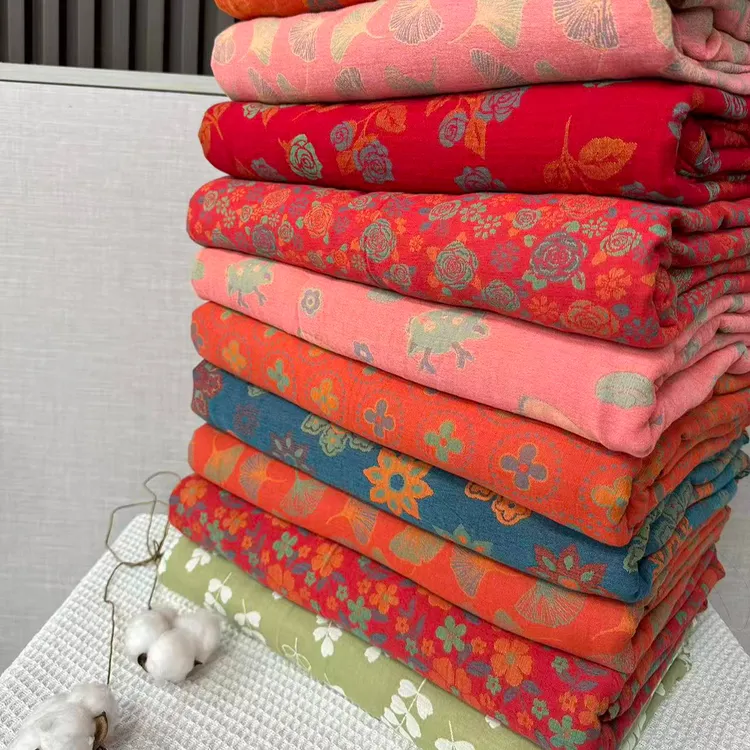 全棉色织双层纱提花被罩【合集】