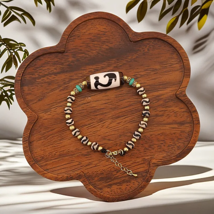 【凰世今传】尼泊尔回流白度母/息增怀诛玛瑙手链藏式百搭手串