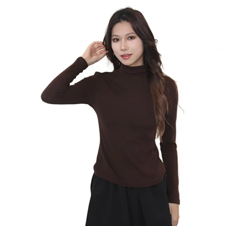 打底衫女小众设计女士上衣打底衫女内搭长袖T恤显瘦美式灰色25