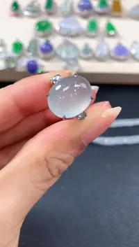 【闪购商品】翡翠戒指18K金镶嵌b145       