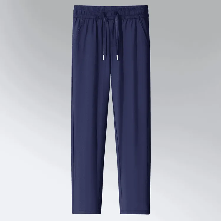 凡客潮流夏季薄款冰丝运动裤男透气速干休闲裤弹力束脚健身长裤