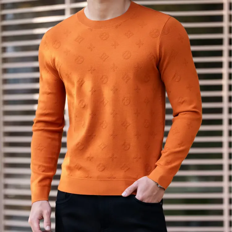 3D提花总裁款！68支超细娟丝绒！6323加绒毛衣打底衫