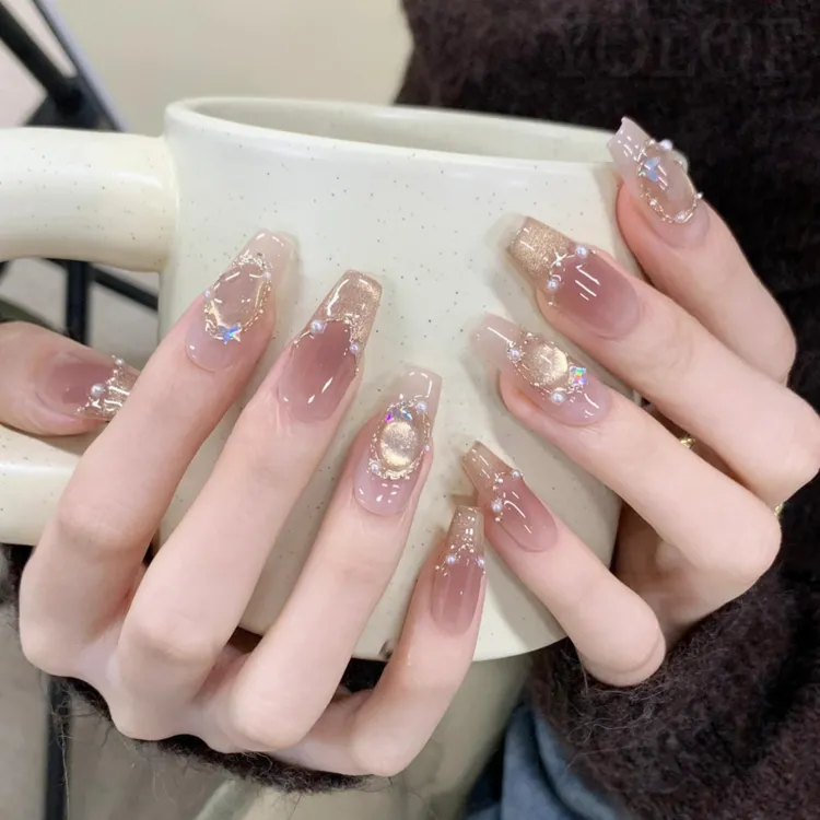 【镜花水月穿戴穿戴甲片2025新款高级感美甲穿戴甲片美甲专用甲片